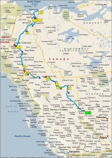 Ice road route